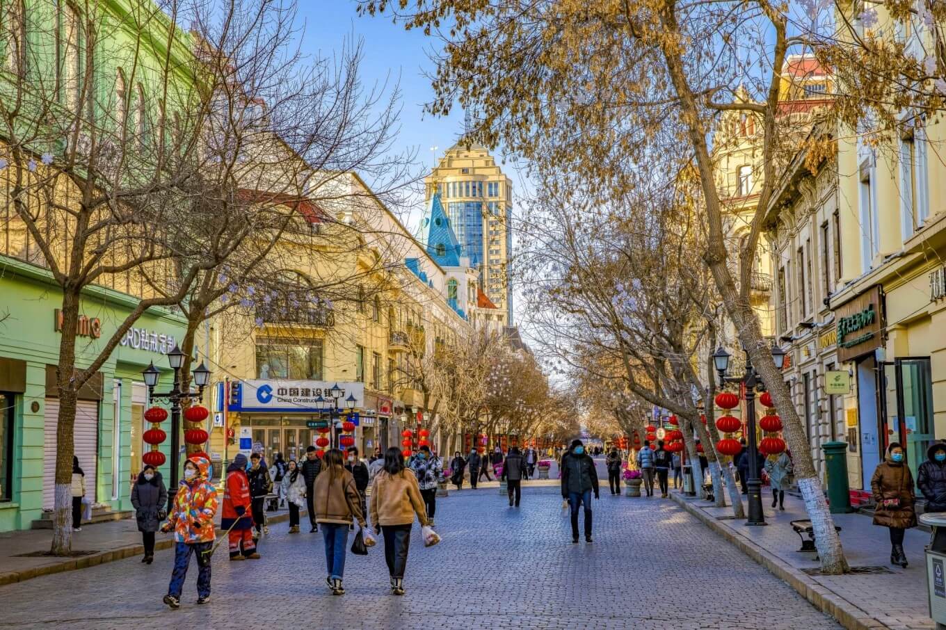 Cáp Nhĩ Tân với Phố Trung Ương mùa đông