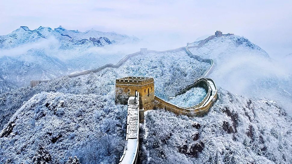 Ngắm tuyết Trung Quốc tại Vạn Lý Trường Thành mùa đông